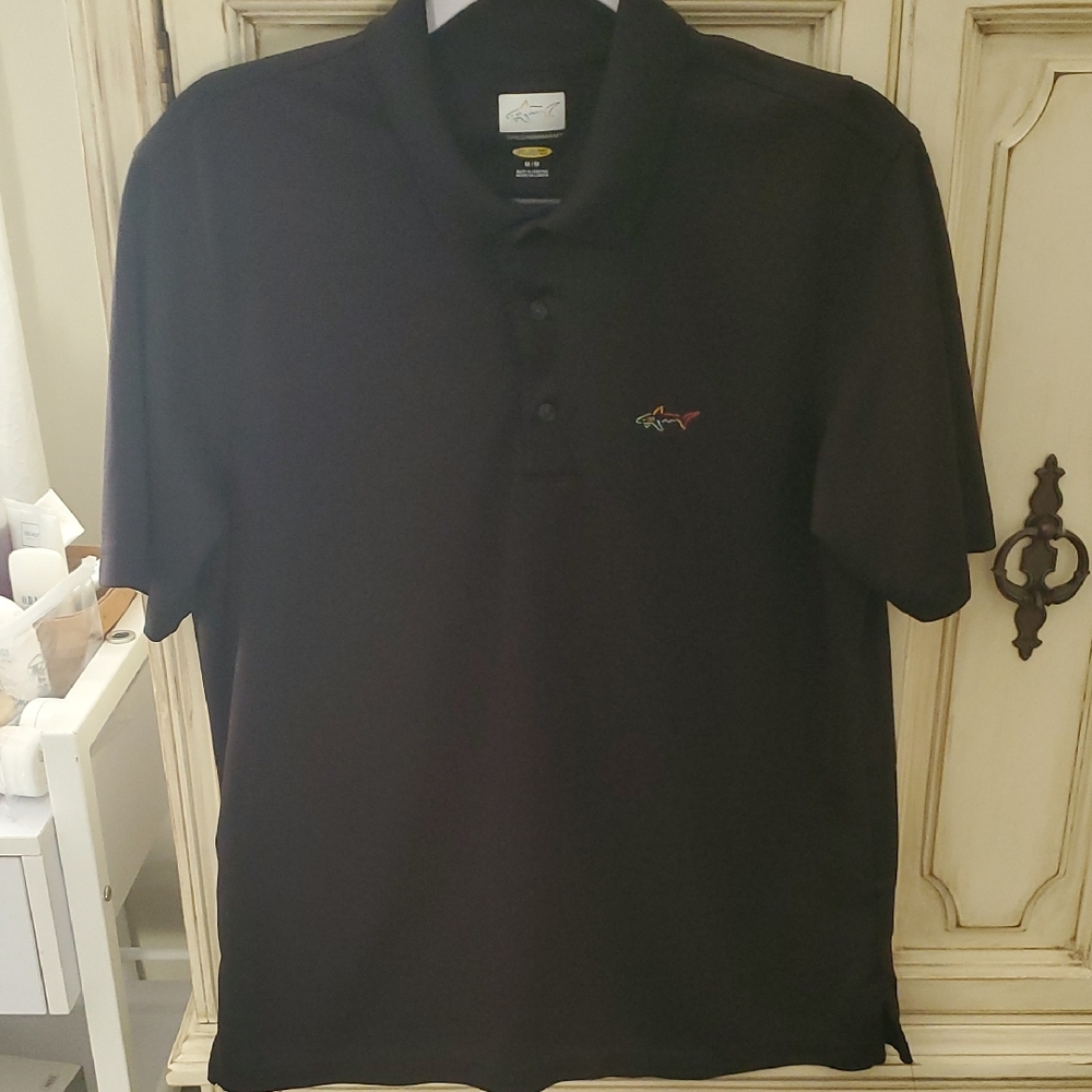 Greg Norman Collection Black Polo Shirt